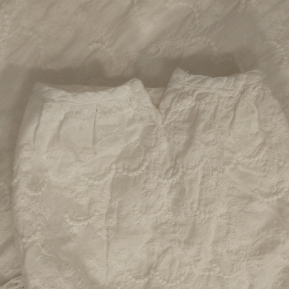 Cottagecore Romantic Feminine White Cotton Blouse Wide Peter Pan Collar NWT - Picture 9 of 10